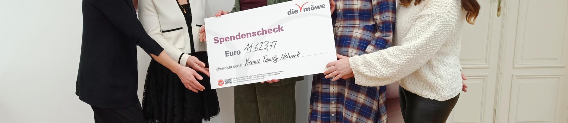 Vienna Family Network Charity of the Year die möwe Donation