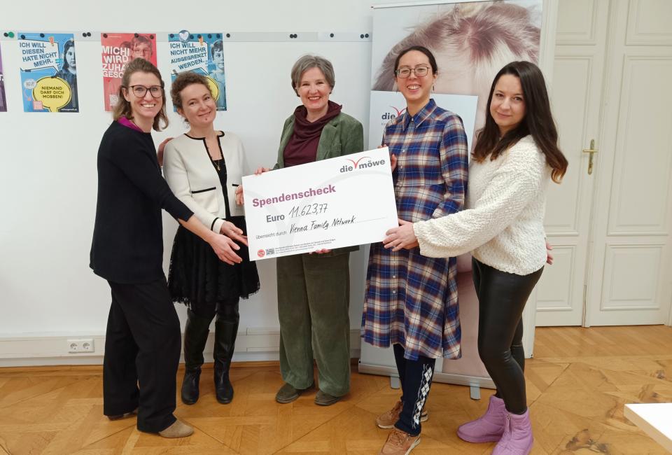 Vienna Family Network Charity of the Year die möwe Donation