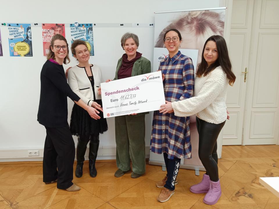 Vienna Family Network Charity of the Year die möwe Donation