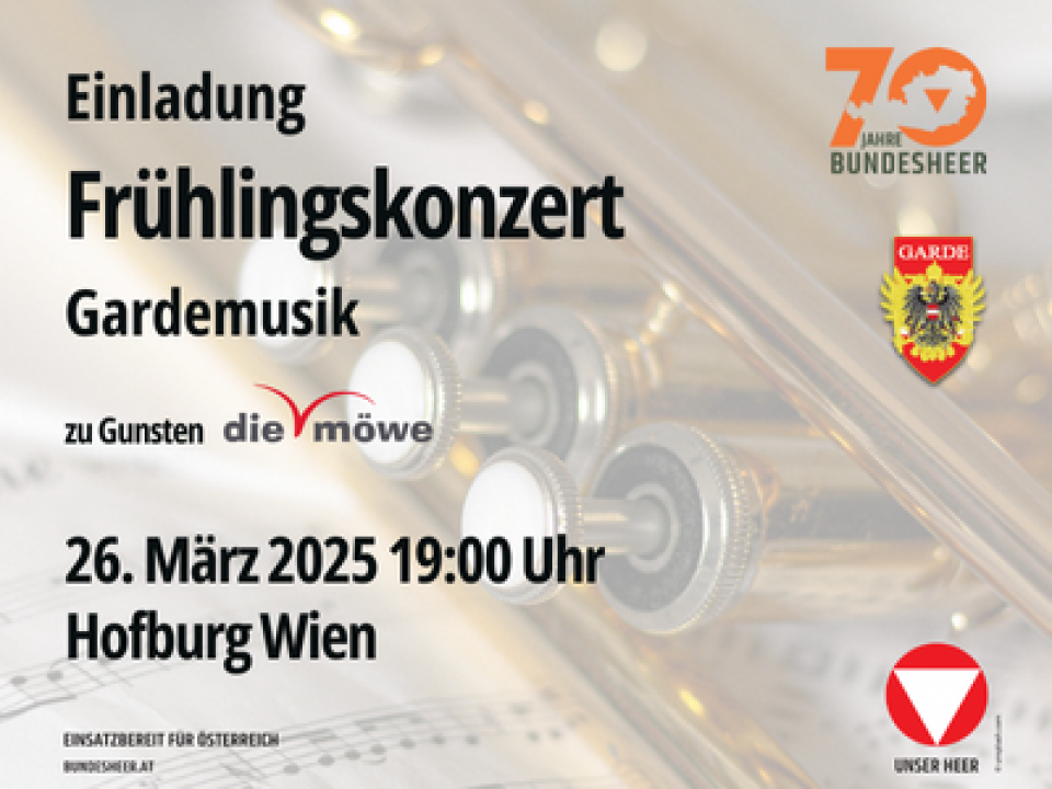 Gardemusik Frühlingskonzert Benefiz die möwe