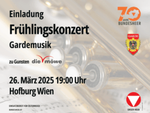 Einladung Frühlingskonzert Gardemusik
