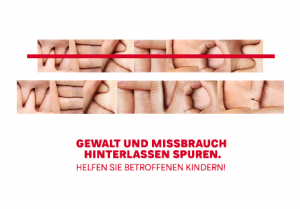 Kampagne Gewalt und Missbrauch hinterlassen Spuren - Fingeralphabet